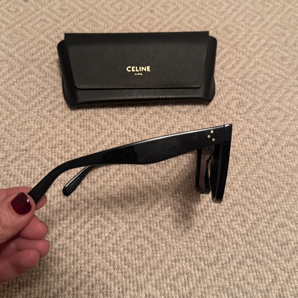 Celine Black Oversized Square Sunglasses - Picture 3 of 6